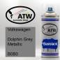 Preview: Volkswagen, Dolphin Grey Metallic, B0B0: 400ml Sprühdose, von ATW Autoteile West.